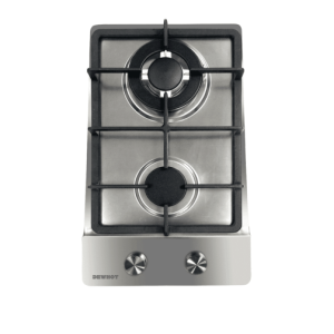 Gas Hob 2 Burner Stainless Steel 30cm