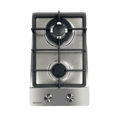 Gas Hob 2 Burner Stainless Steel 30cm