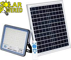 Solar Flood Light 450W with Panel and Remote