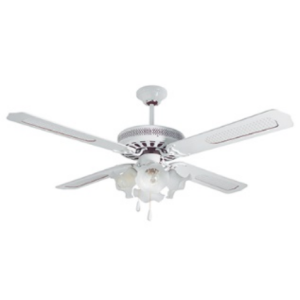 Rattan White Ceiling Fan with Light E27 4x60W