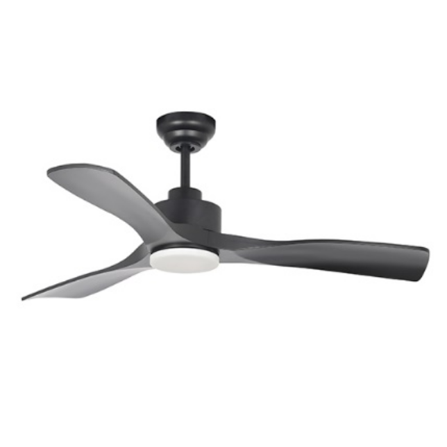 Rift 3 Blade Matt Black Ceiling Fan Motor Powered 30W