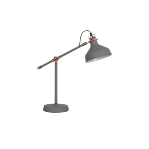 Table Lamp Grey & Copper Steel E27x1