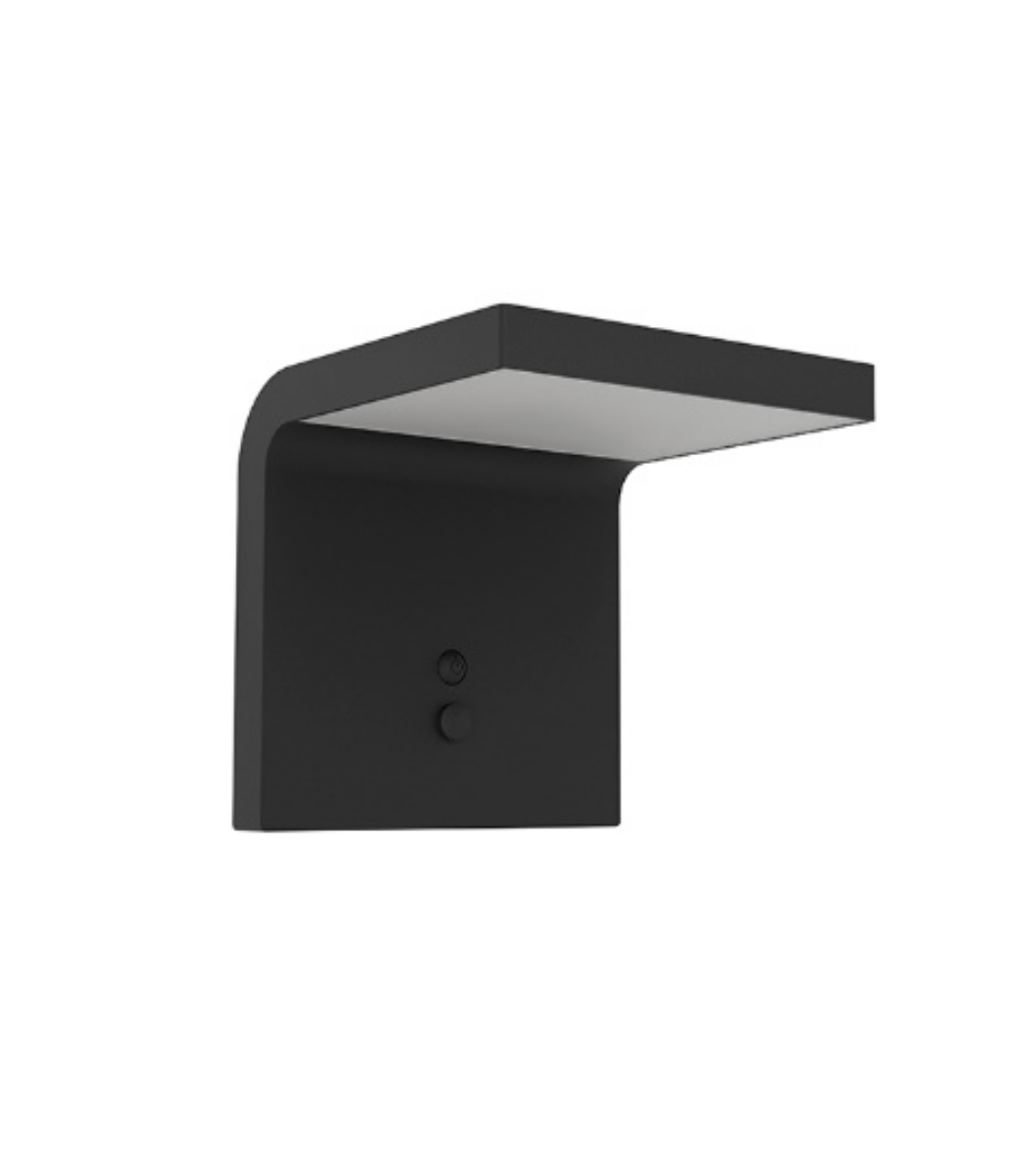 Spiante Solar Wall Light Black 6.5W